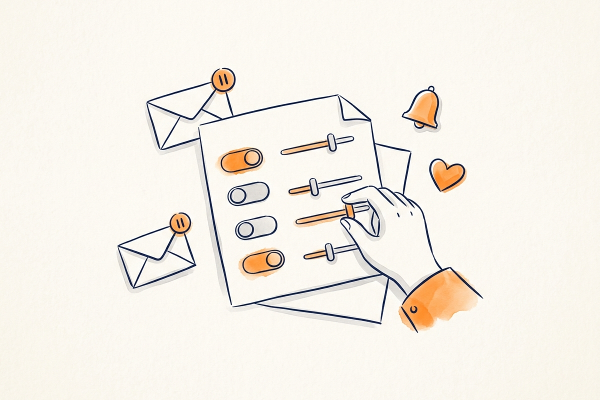 Centre de préférences email : exemples et désabonnement
