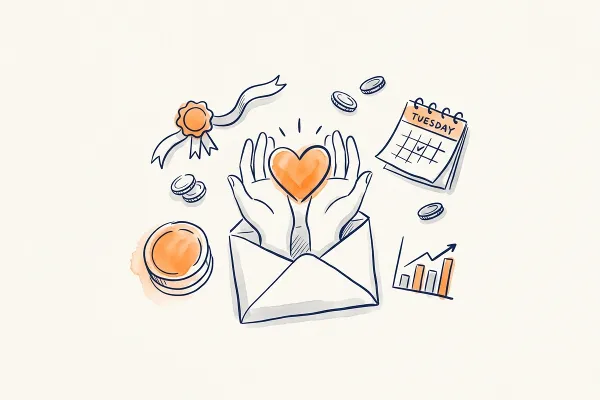 Emails Giving Tuesday : séquence de 5 emails et exemples