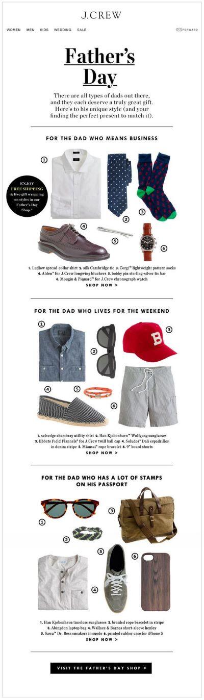 E-mail de la fête des pères