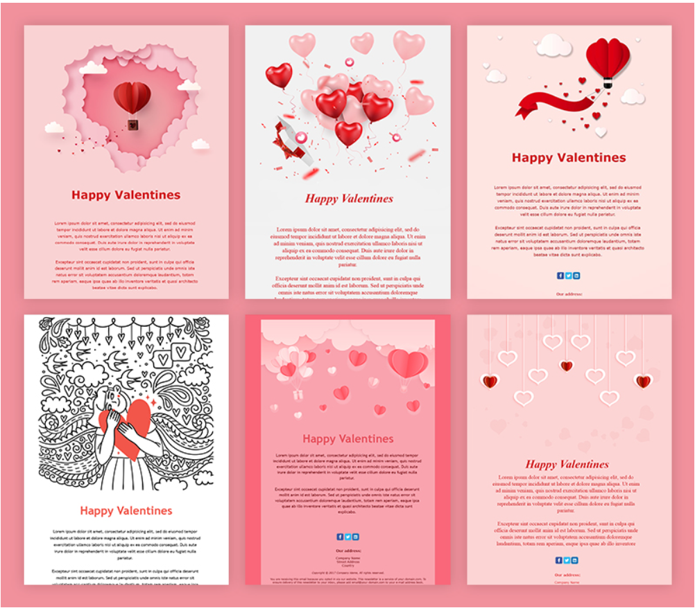 Modèles pour la Saint-Valentin - Créez une campagne réussie en 2022.