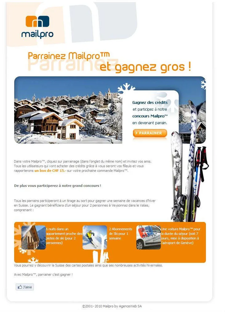 Mailpro™ lance un concours de parrainage dans l'emailing