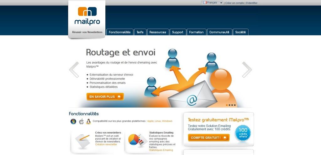 Homepage et call-to-action