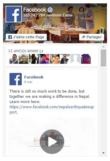 facebook page plugin