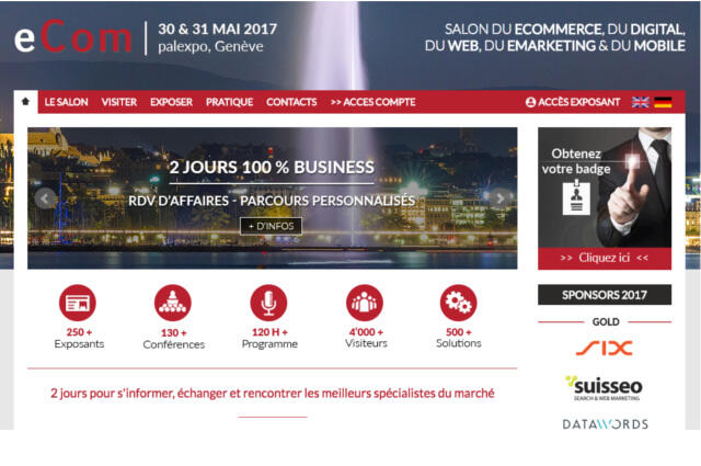 Salon eCom à Genève, 30 et 31 mai