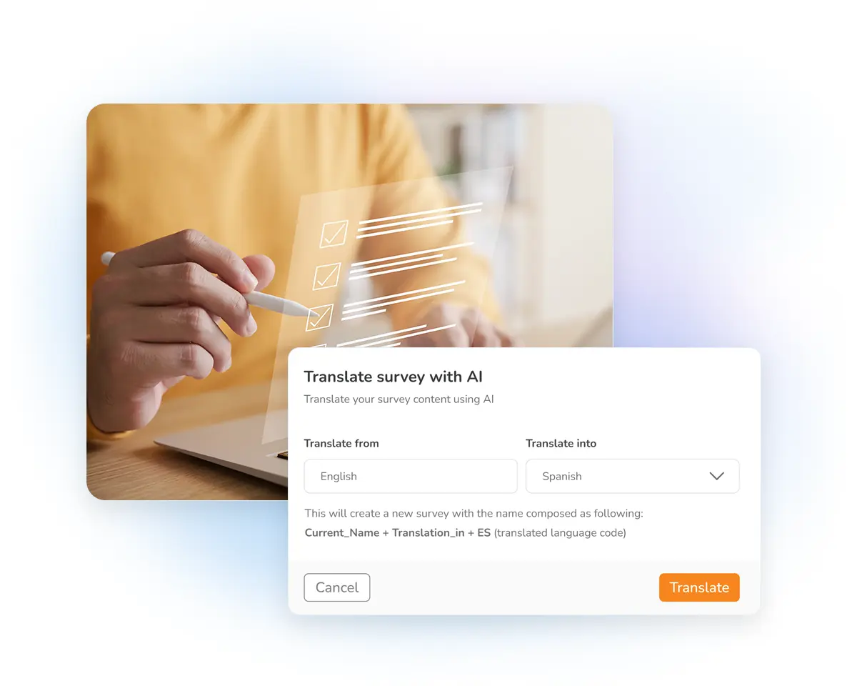 Surveys with AI