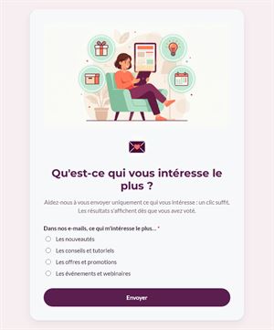 Qu'est-ce qui vous intéresse le plus ?