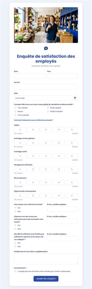Enquête de satisfaction des employés