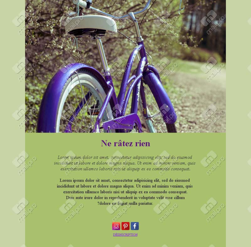 Vélo et entraînements