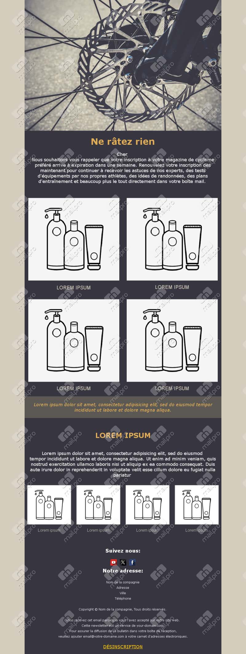 Parcours et conseils cyclisme