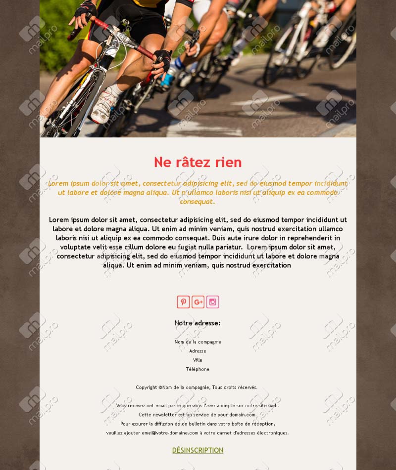 Cyclisme et bien-être