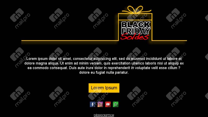 Black Friday Immanquable