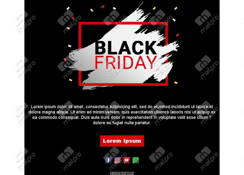 Modèle Black Friday 2026