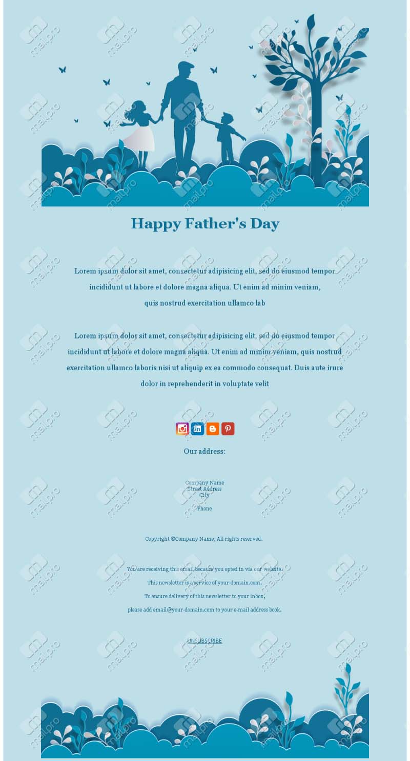 Message Fête des Pères