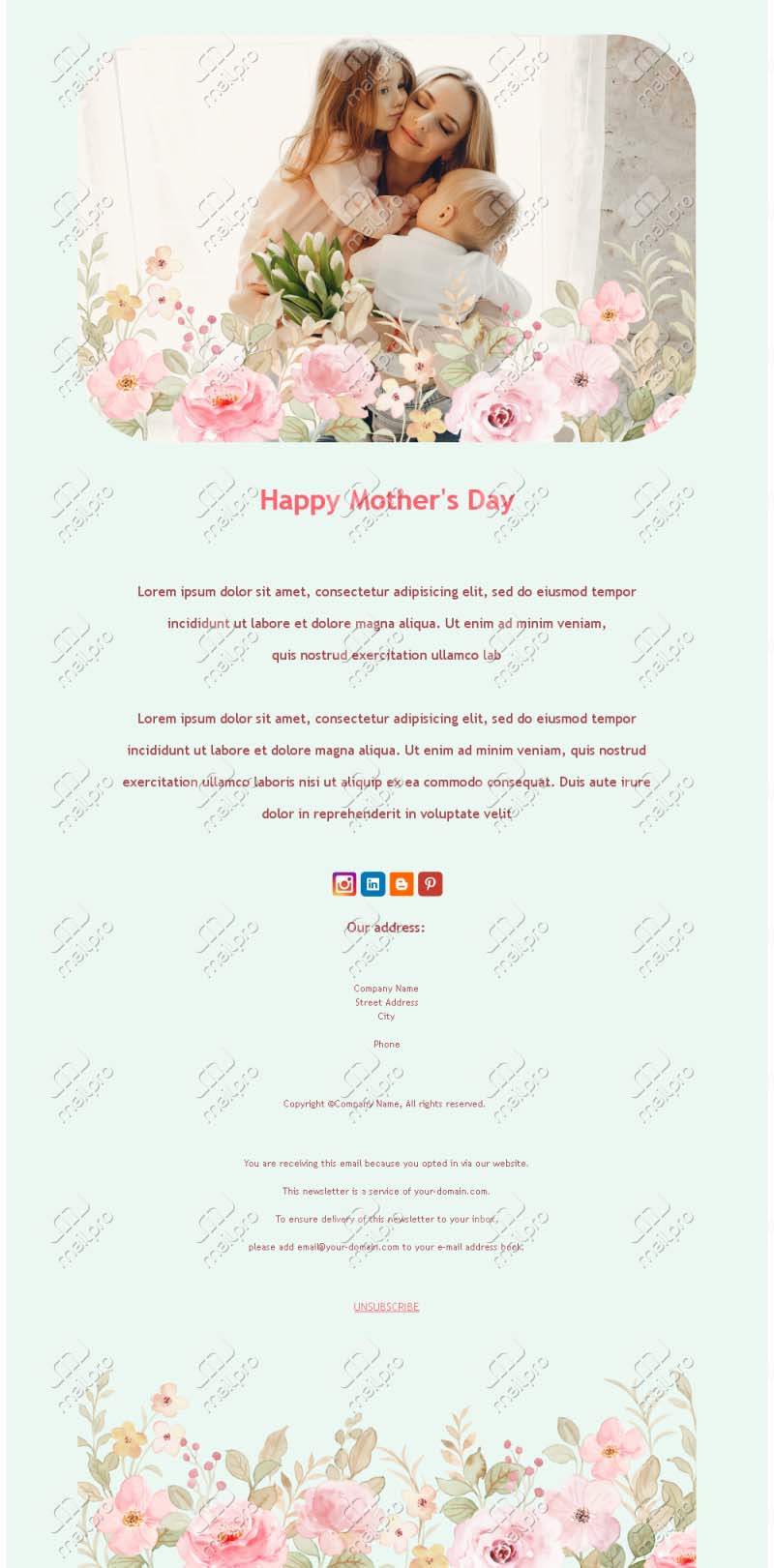 Message Fête des Mères