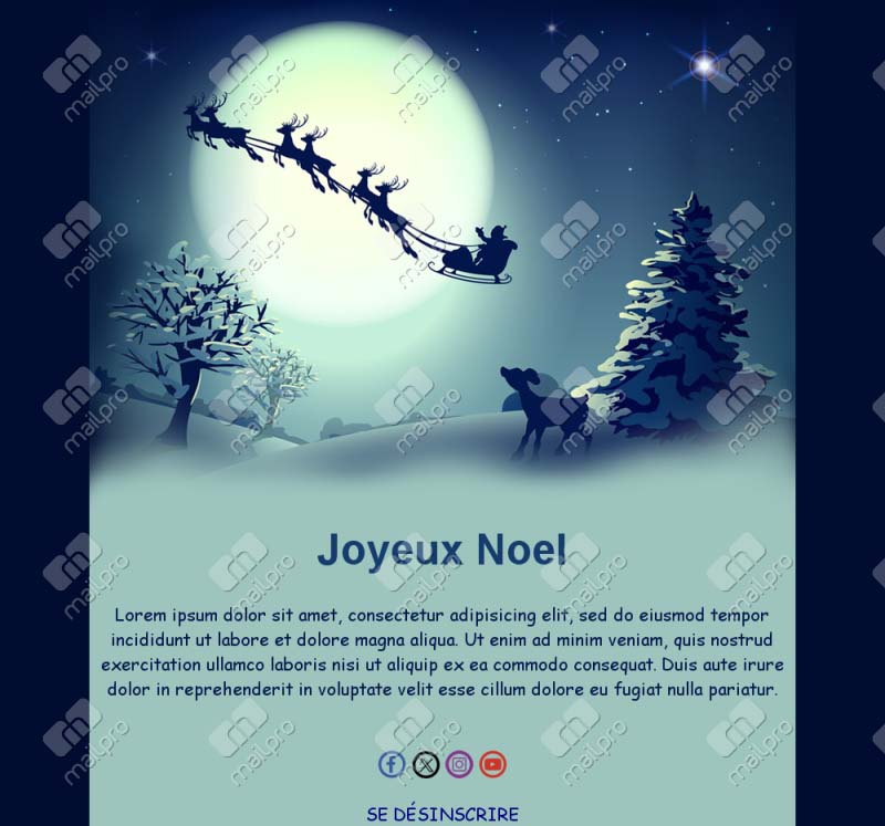 Modèles d’e-mails de Noël