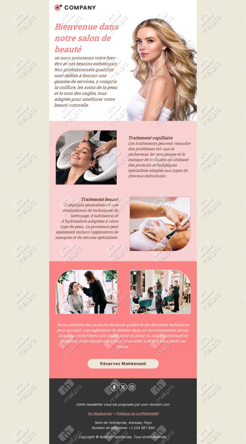 Modèles d’Email pour Salons de Beauté et Spas