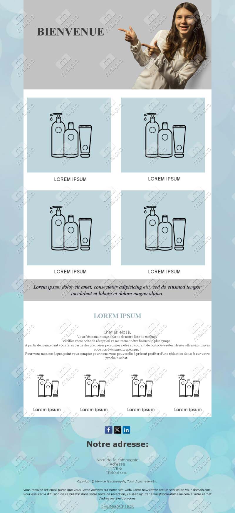 Templates Email Bienvenue Abonnés