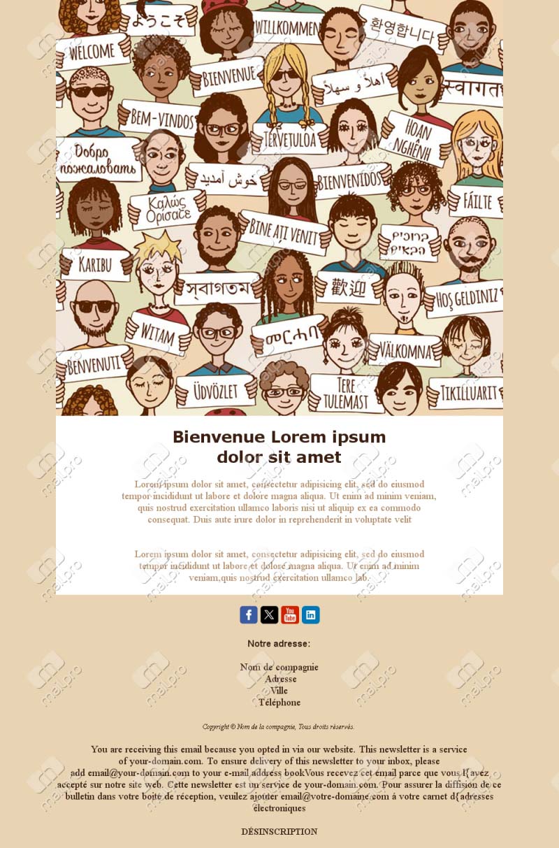 Templates Email Bienvenue Clients