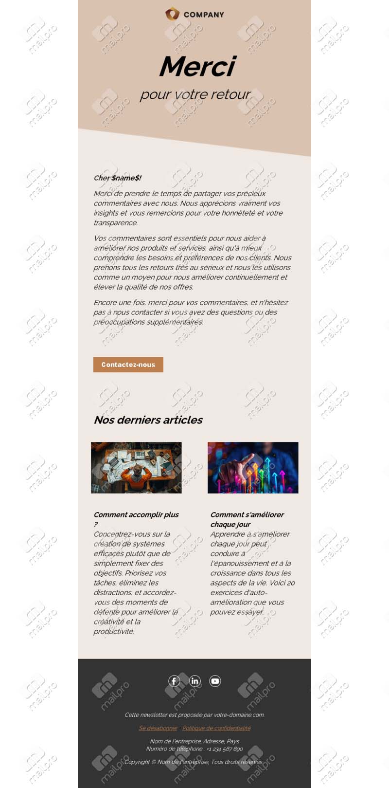 Merci d’être avec nous