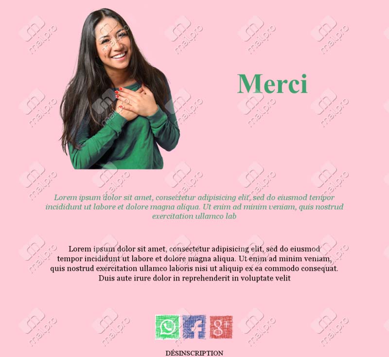 Templates Email Merci Modèles