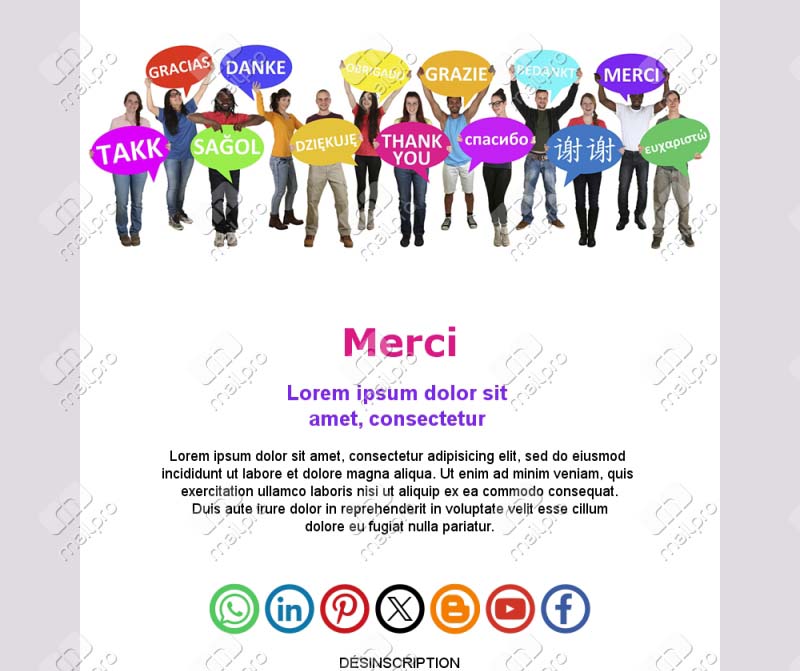 Template Email Merci Inscription