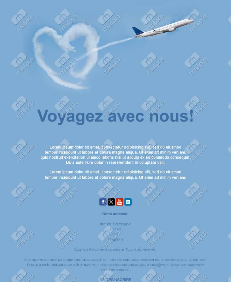 Modèle Email Fitness (Salle de sport)