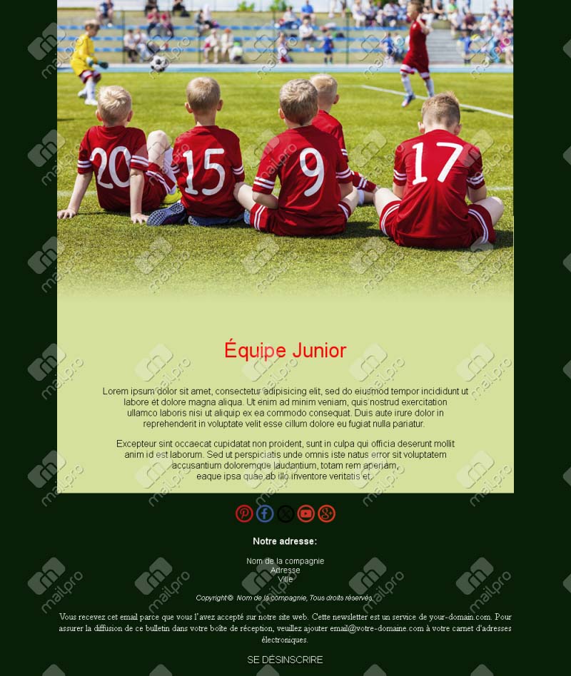 Email Football Résultats