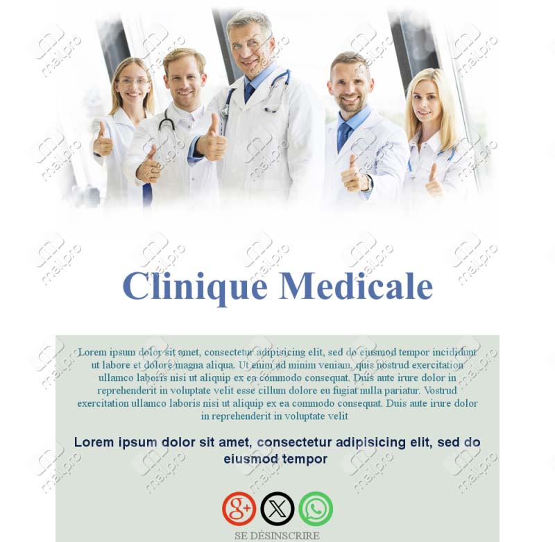 Email Clinique Professionnelle