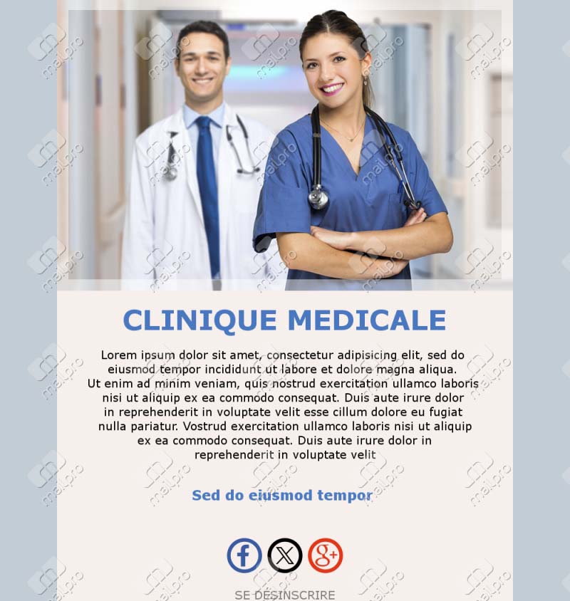 Email Clinique Santé Plus