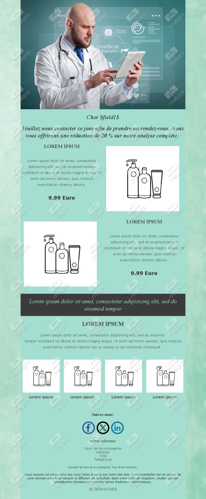 Email Clinique Santé France