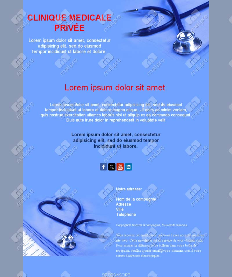 Email Clinique Médicale France