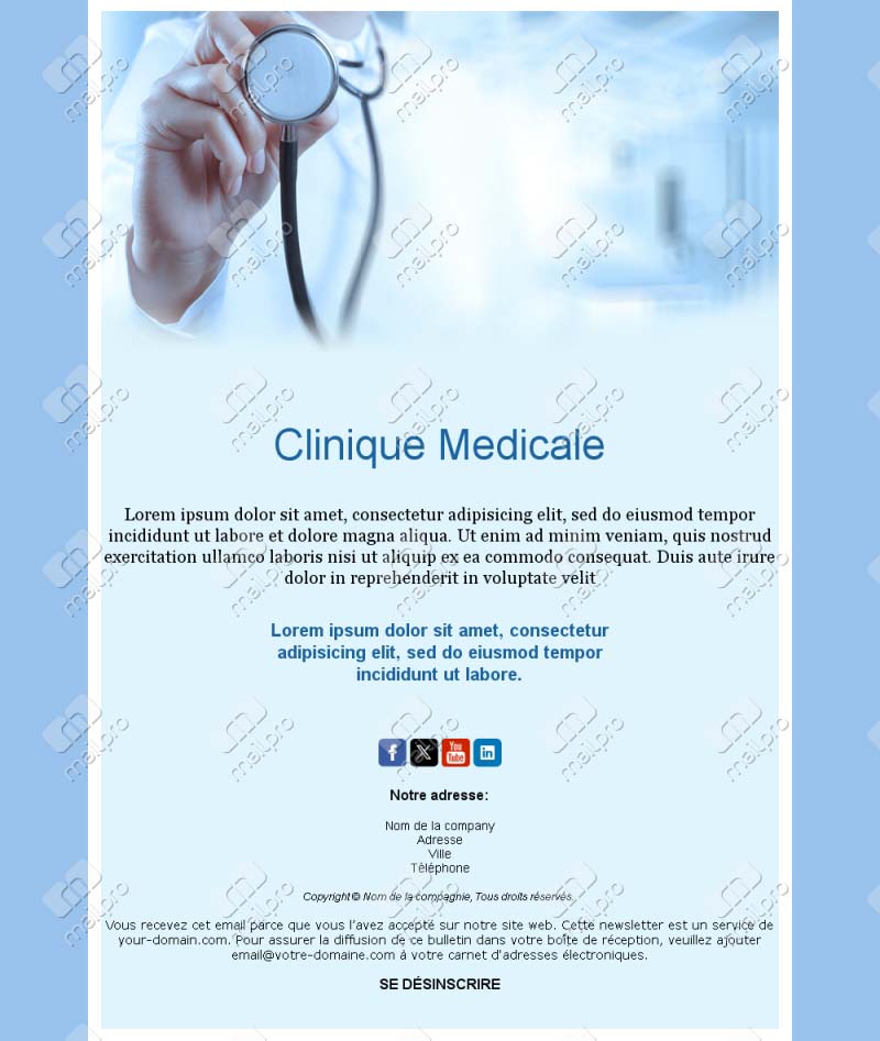 Email Clinique Santé France+