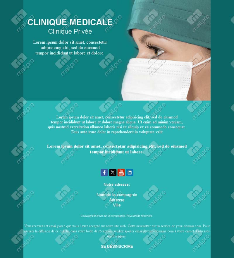 Email Clinique Médicale France+