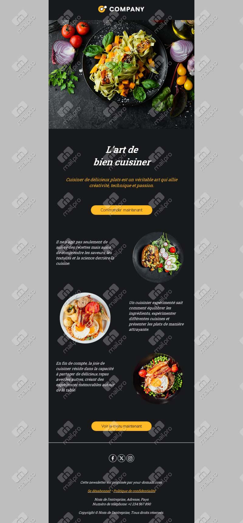 Restaurant Moderne et Gourmand