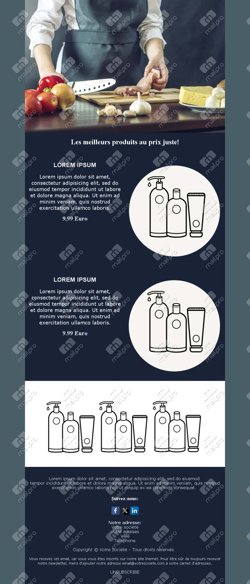 Newsletter Restaurant Email