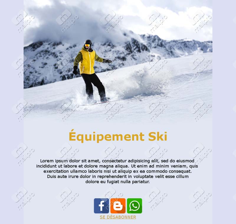 Newsletter Neige & Ski