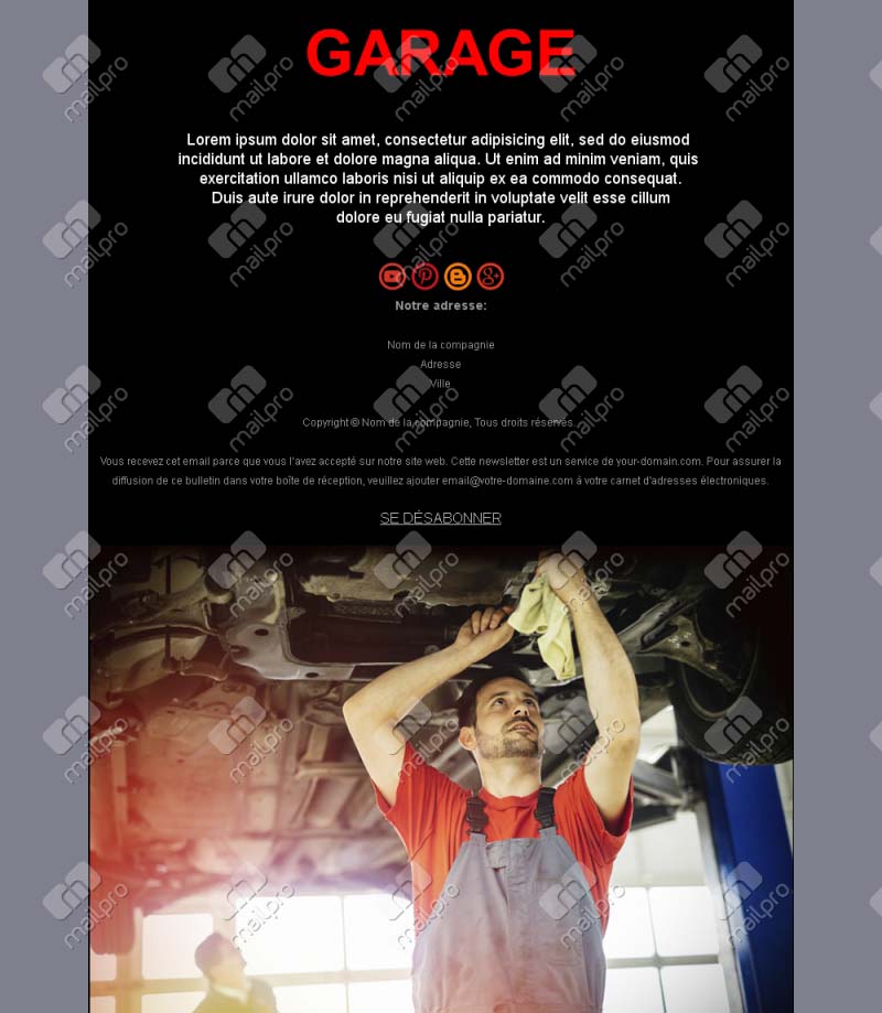 Garage Campaign Email