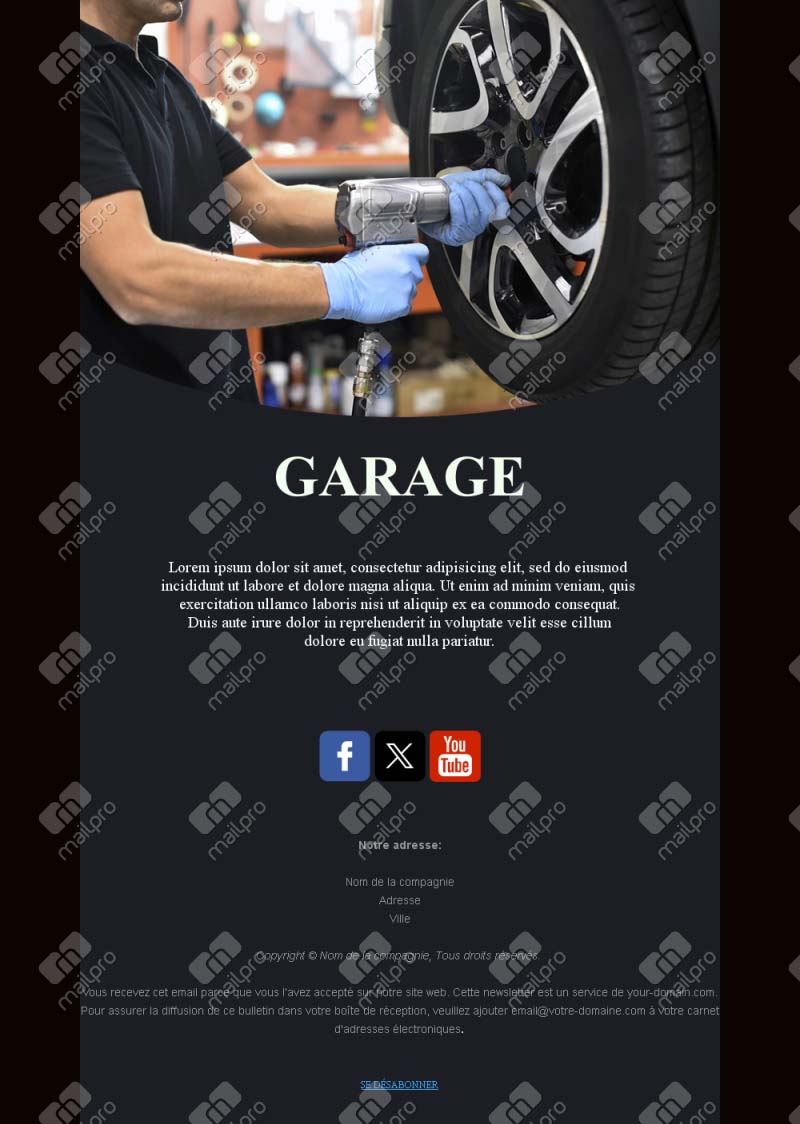 Auto Service Business Email