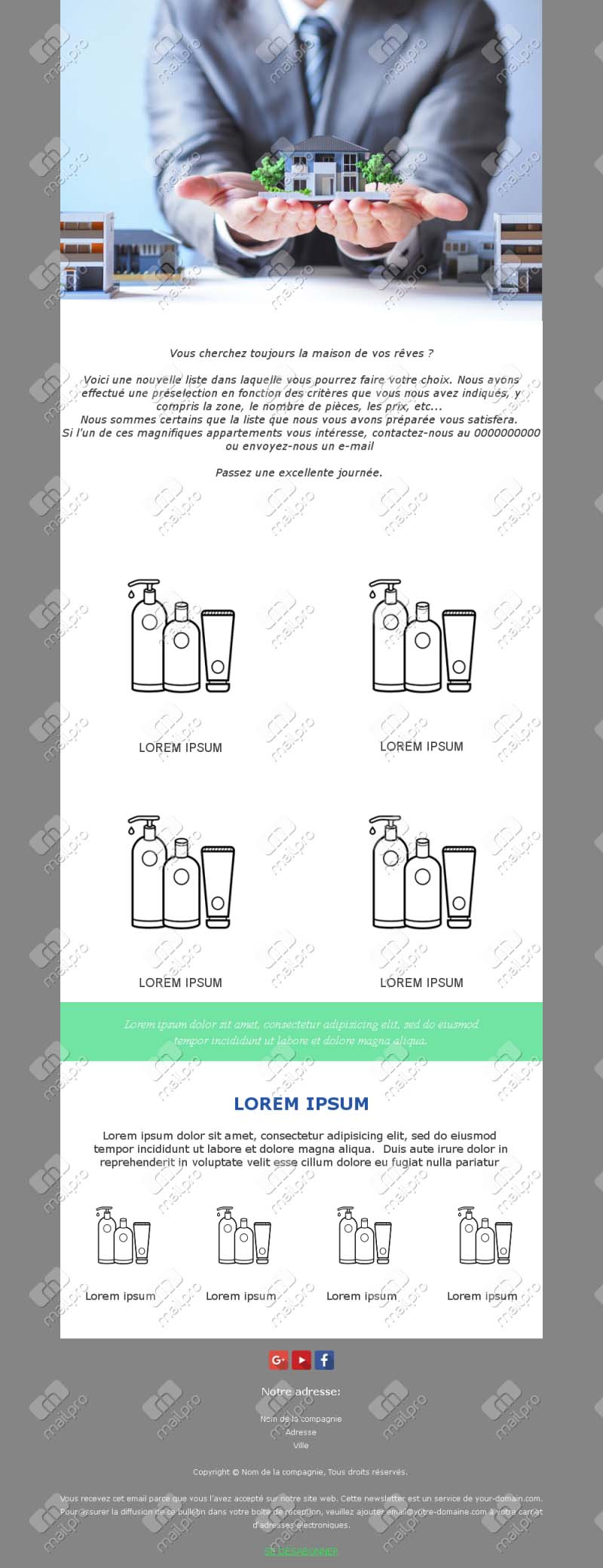 Courriel Immobilier Luxe