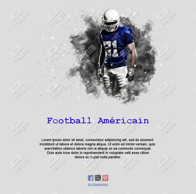 Annonce Match Football US