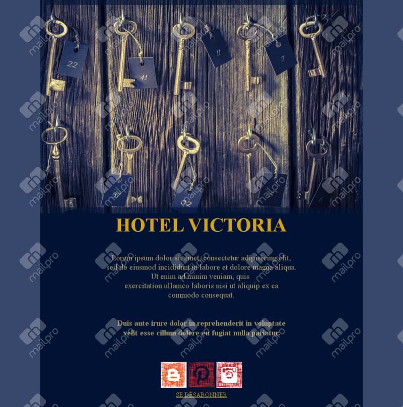 Modèle Hôtel Élégant