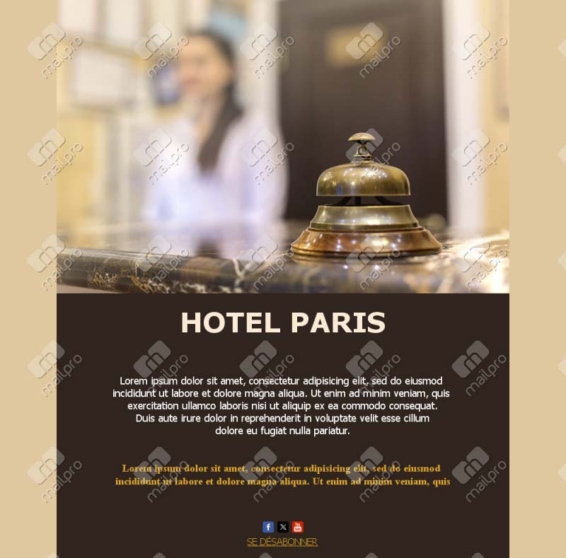 Courriel Promotion Hôtel