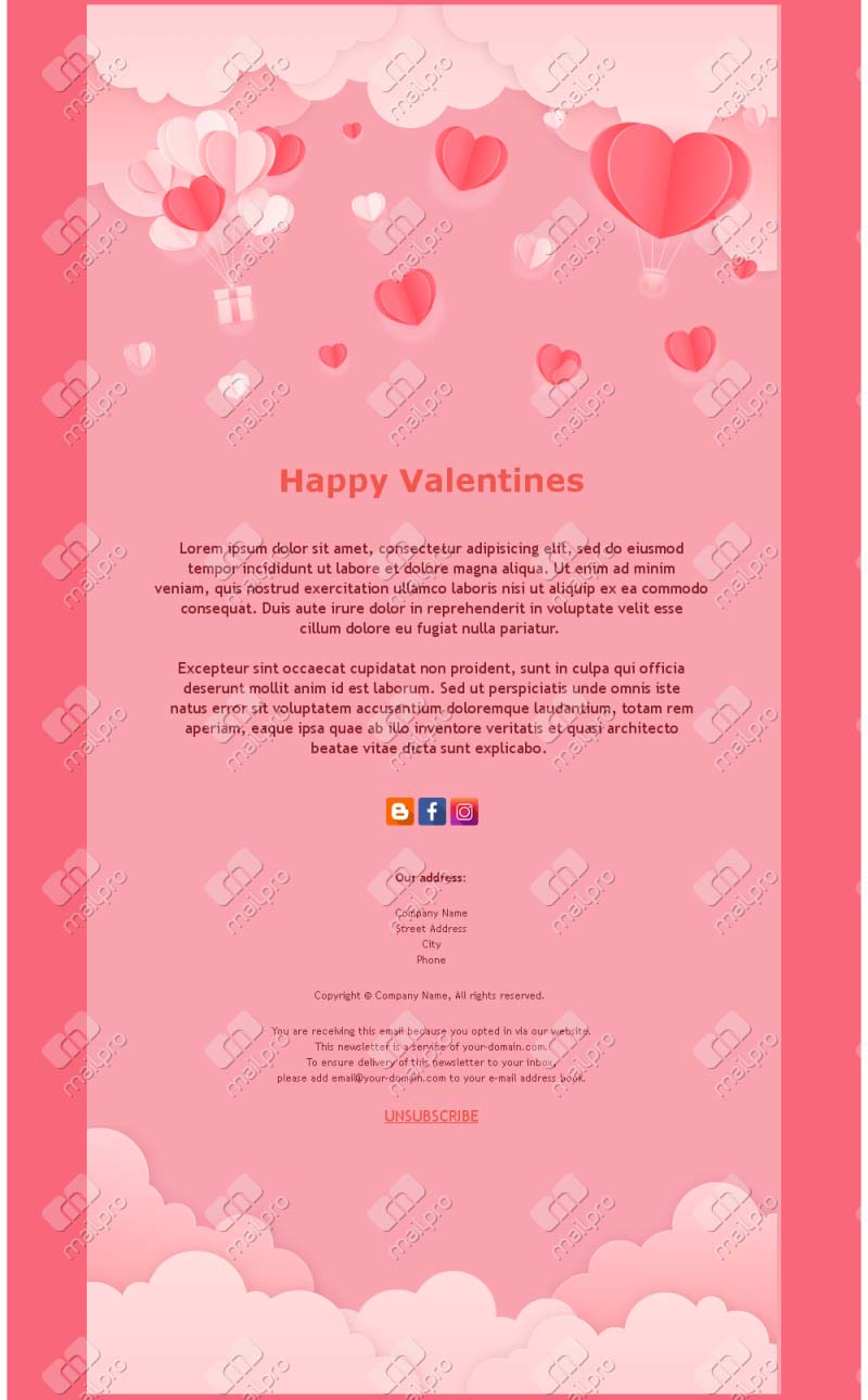 Emails de Saint-Valentin