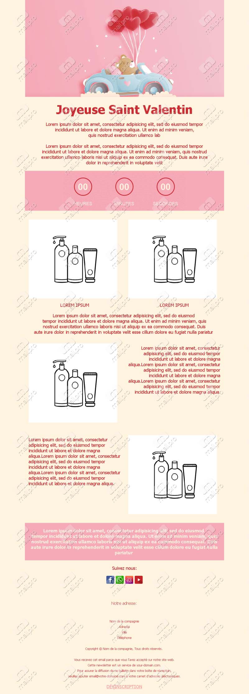 Emails de Saint Valentin