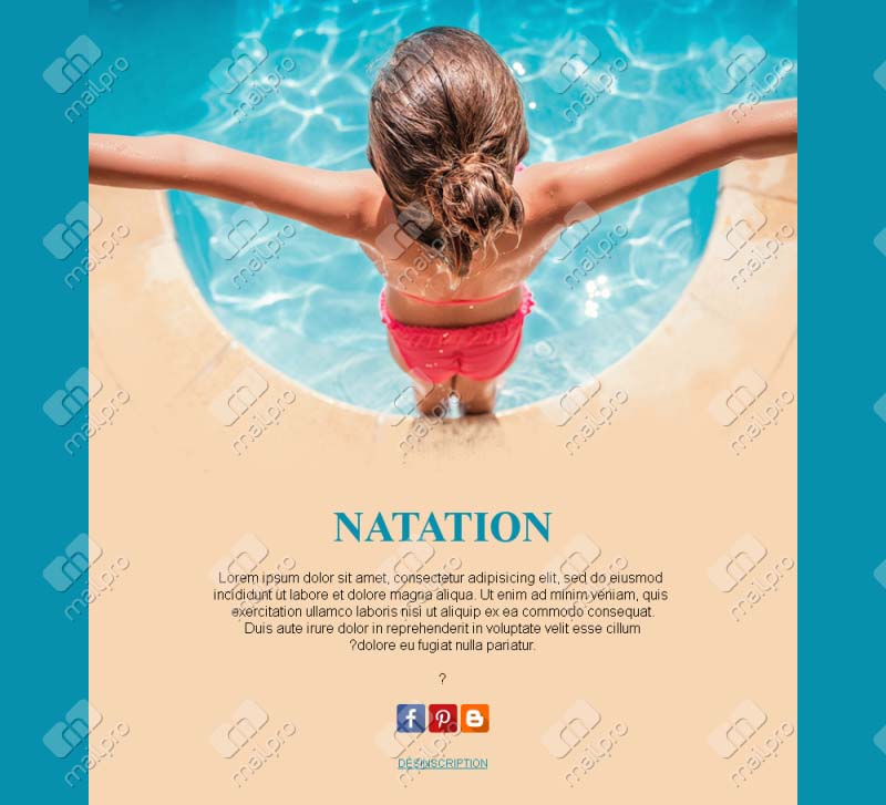 Salutations au bord de la piscine