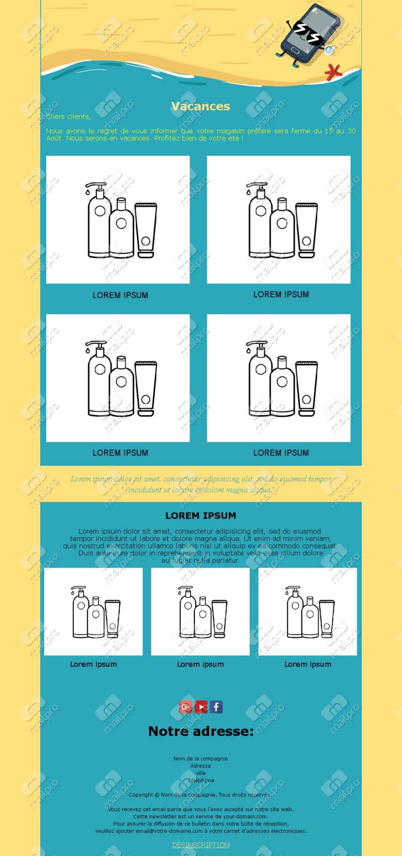 Templates Saisonniers