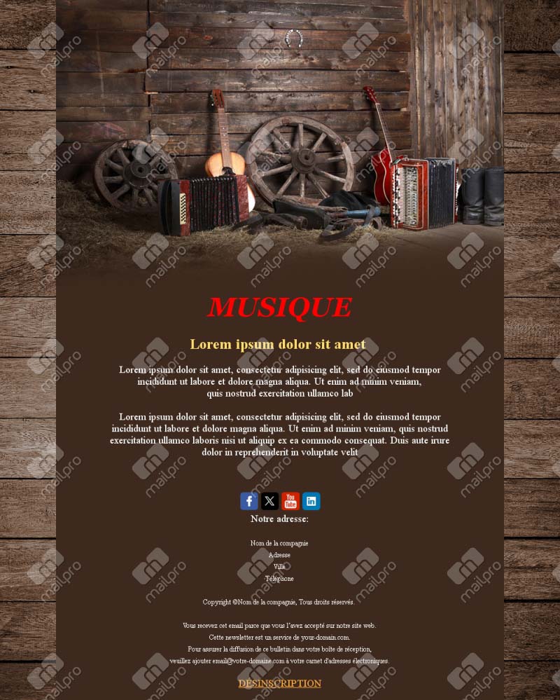 Emails Musicaux Créatifs