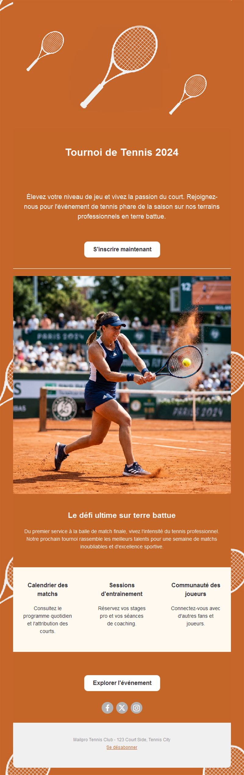 Exciting Tennis Match Templates