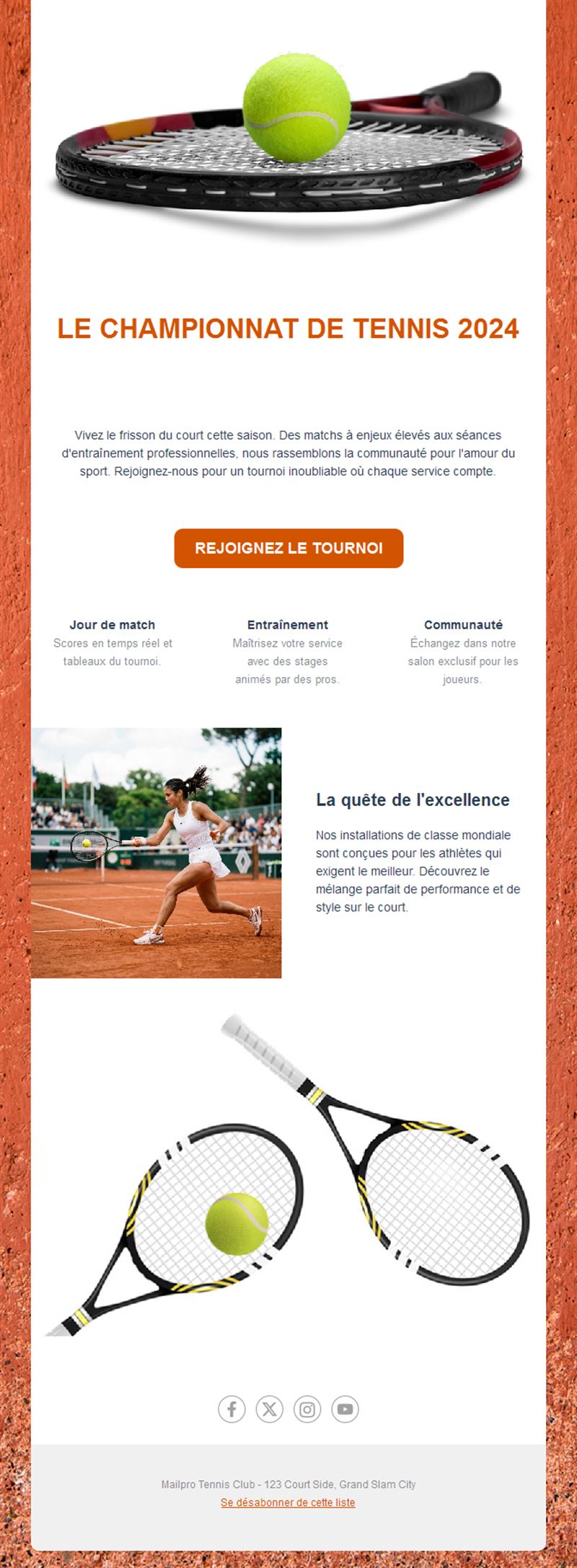 Exciting Tennis Match Templates