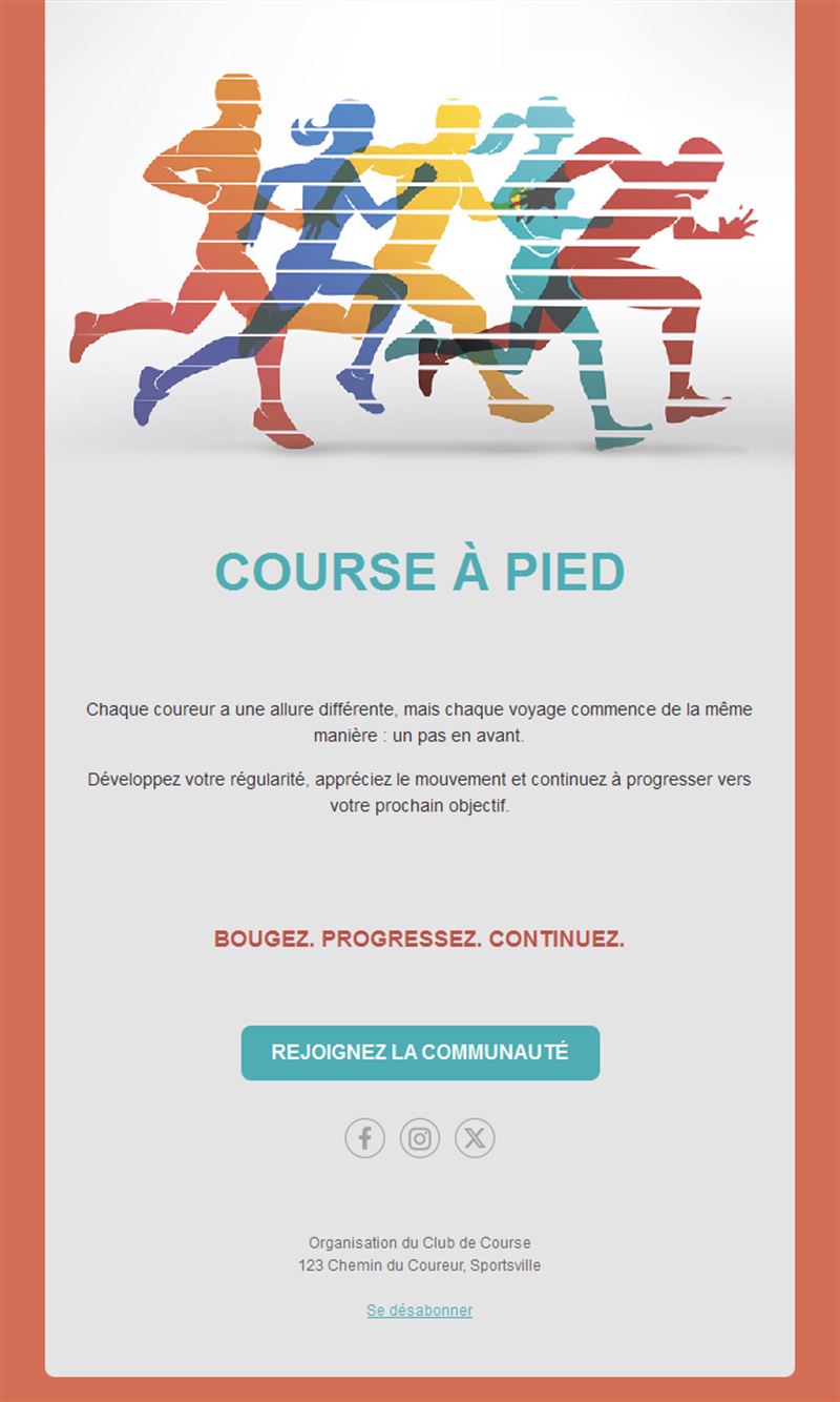 Energizing Running Event Templates